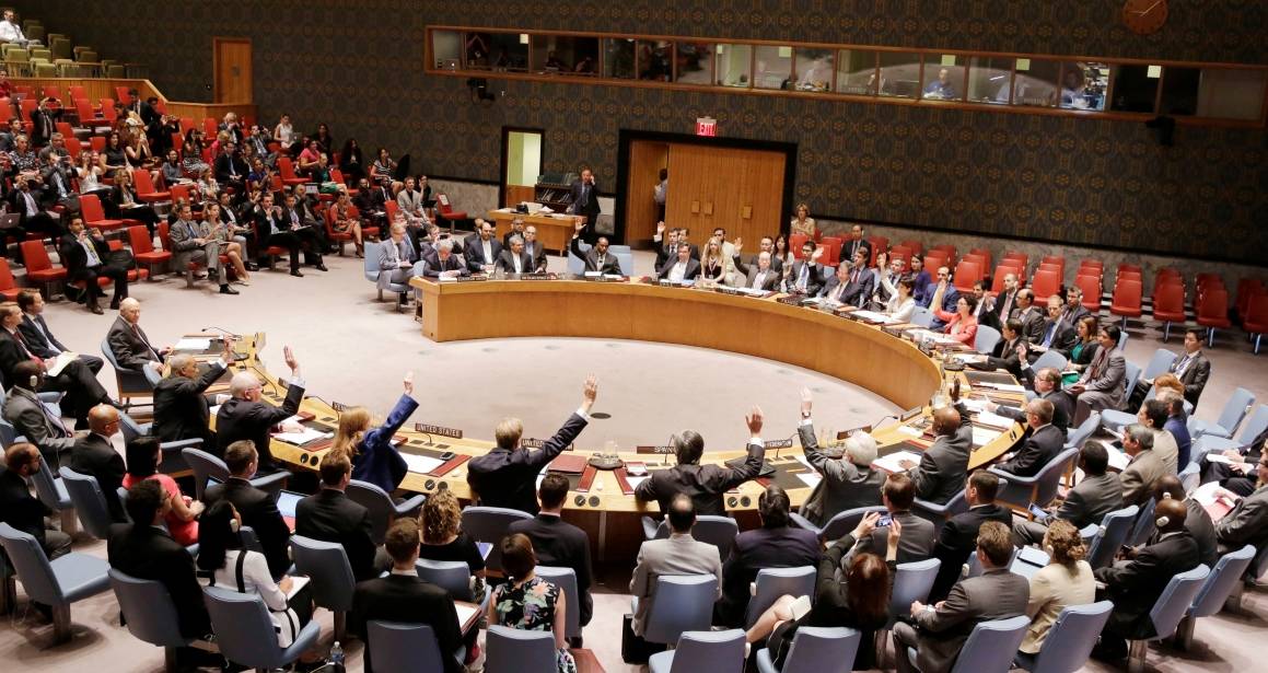 Turvallisuusneuvosto hyväksyi Irania koskevan ydinsopimuksen vuonna 2015. Kuva: YK-kuva